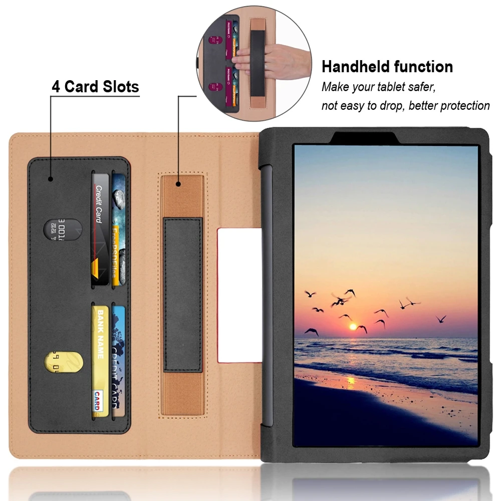 

For Lenovo Yoga Tab5 YT-X705F / Yoga Smart Tab 10.1 inch 2019 (without Sleeping) PU Leather Horizontal Flip Case with Holder