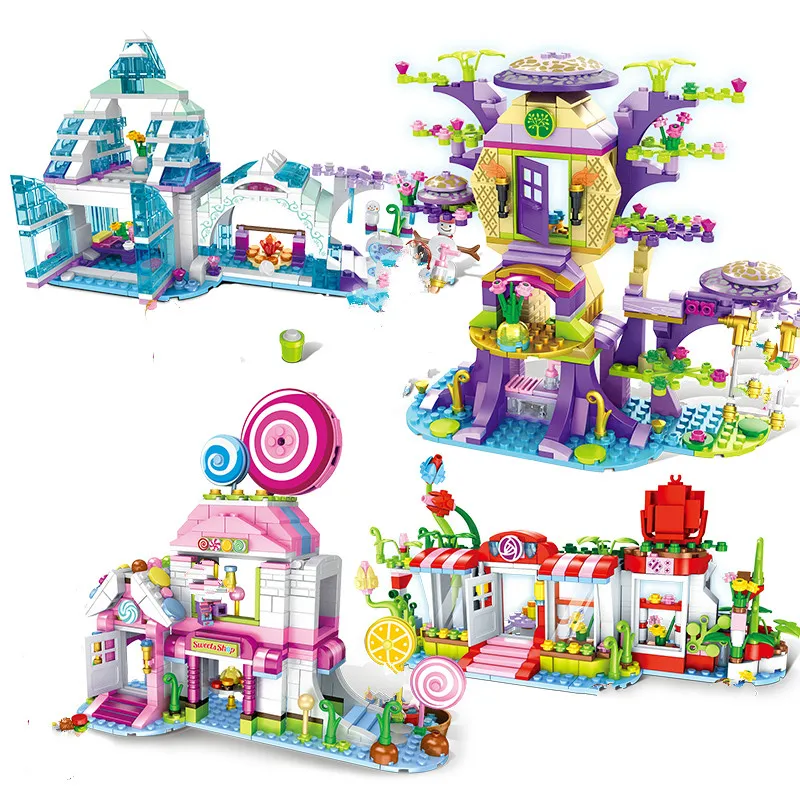 Подруг курорт замок дом мечты принцесса бренд сумки наборы с замком сделай сам