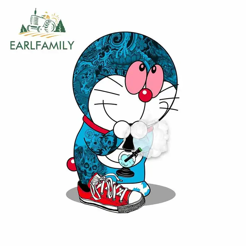 EARLFAMILY 13 см x 8 4 для злых панк красных глаз Doraemon автомобильные мультипликационные