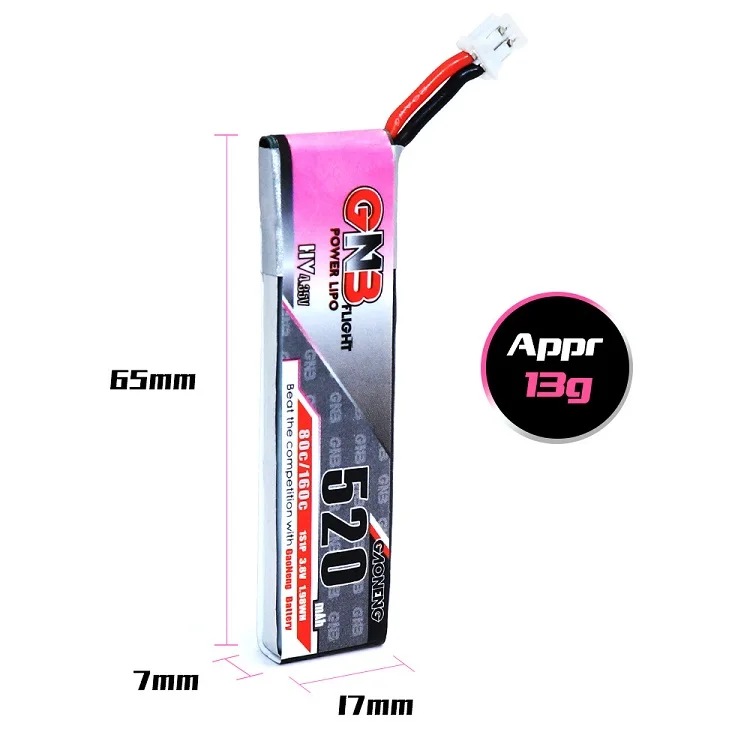 2 шт/4 шт 520mAh 3,8 V 80C HV Lipo аккумулятор PH2.0 разъем для Emax Tinyhawk Snapper7 E010 M80S Tiny7 Beta85 WL V977 XK K110