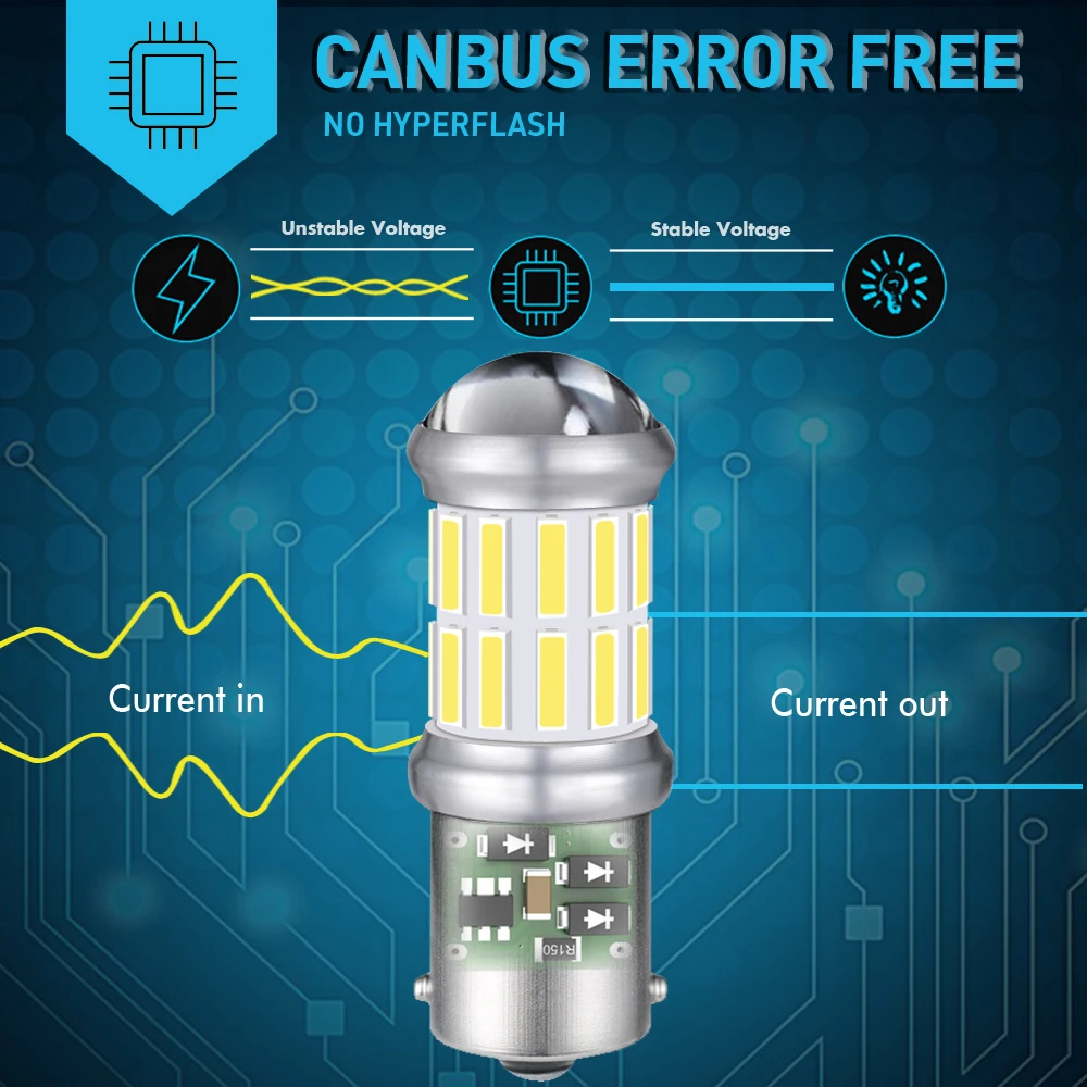 Лампы светодиодные для указателей поворота 2 шт. 1156 BA15S Canbus PY21W BMW E53 E70 F10 F30 F20 E87 M3 M5