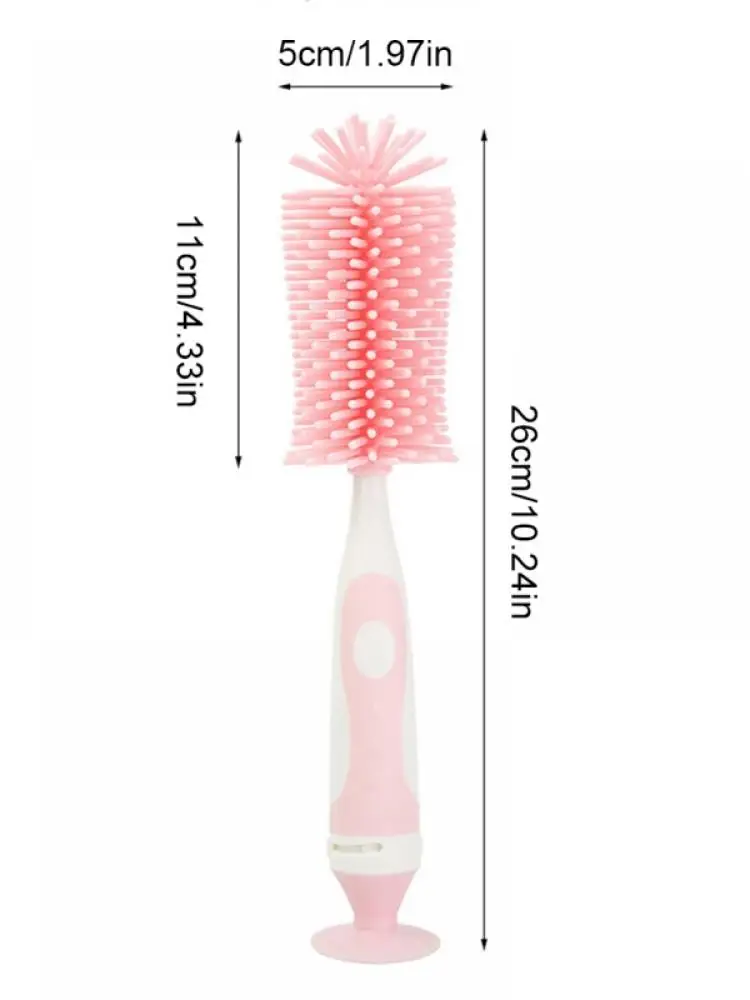 

Baby Bottle Brush Multifunctional Long Handle Cleaning Scrubbing Newborn Infant Milk Bottle Brush Safe Cleaner