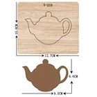 DIY новый чайник деревянные штампы для скрапбукинга несколько размеровV-219