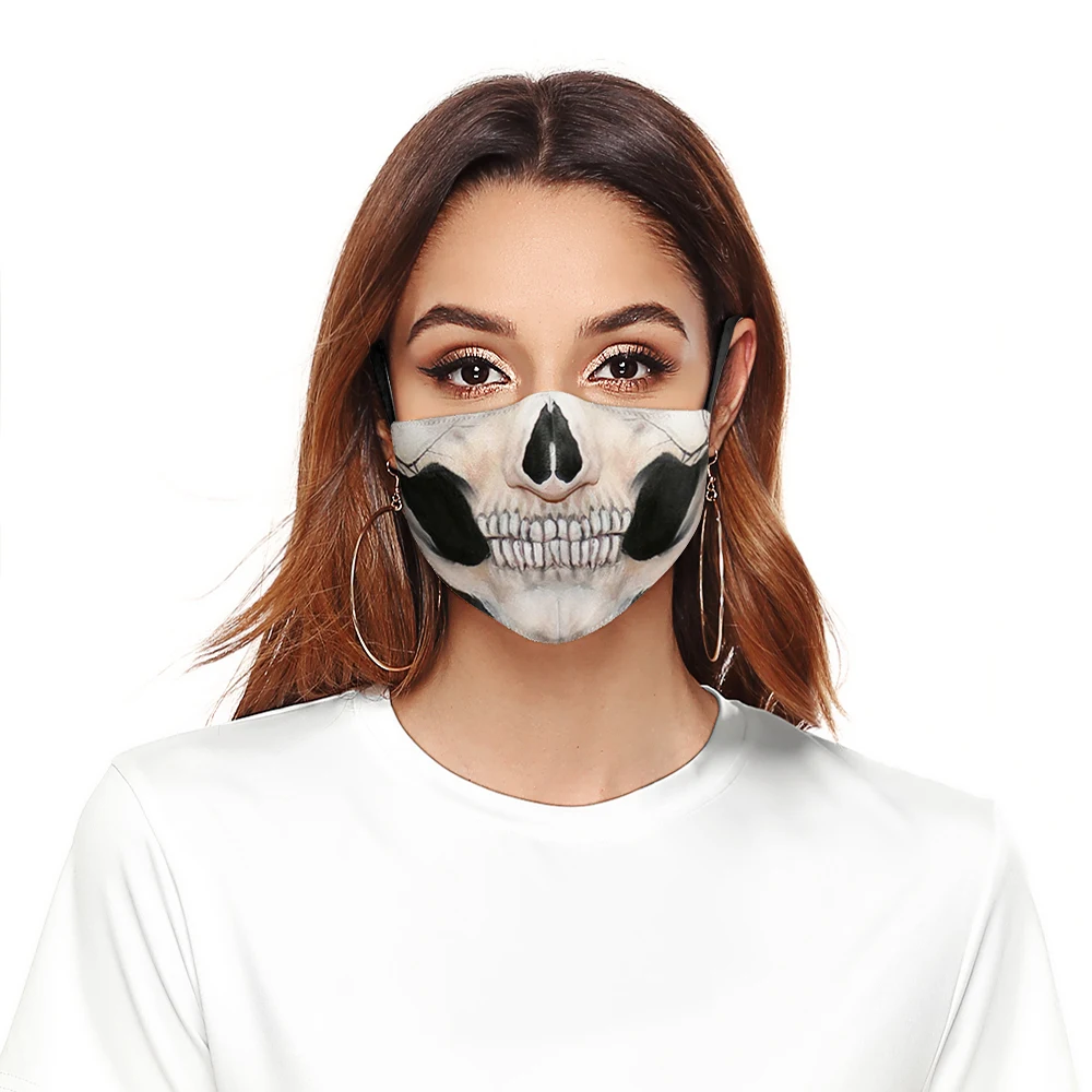

Adult Kids Funny Face Mouth Print Masks Outdoor Breathable Mask Washable Cloth Unisex Reusable Face Mask Fashion