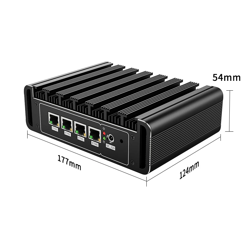 Промышленный компьютер мини-ПК без вентилятора intel celeron j4125 j1900 windows 10 Linux Ubuntu desktop