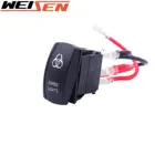 Автомобильный выключатель света 12 В 20 А, тумблер с нажимным переключателем, 5-контактный синий светодиодный выключатель света для UTV Polaris RZR Boat Yamaha Can-AM Maverick