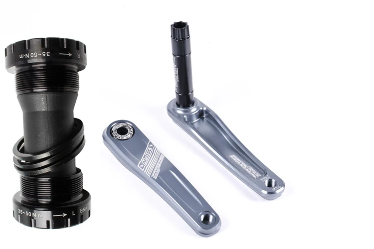 Gray crank axis Улитка один набор GXP Кривошип MTB шатун 170 мм Кривошип горного велосипеда ось Сверхлегкий 557 г CNC Al-alloy 24 мм шпиндель - Цвет: Gray crank axis