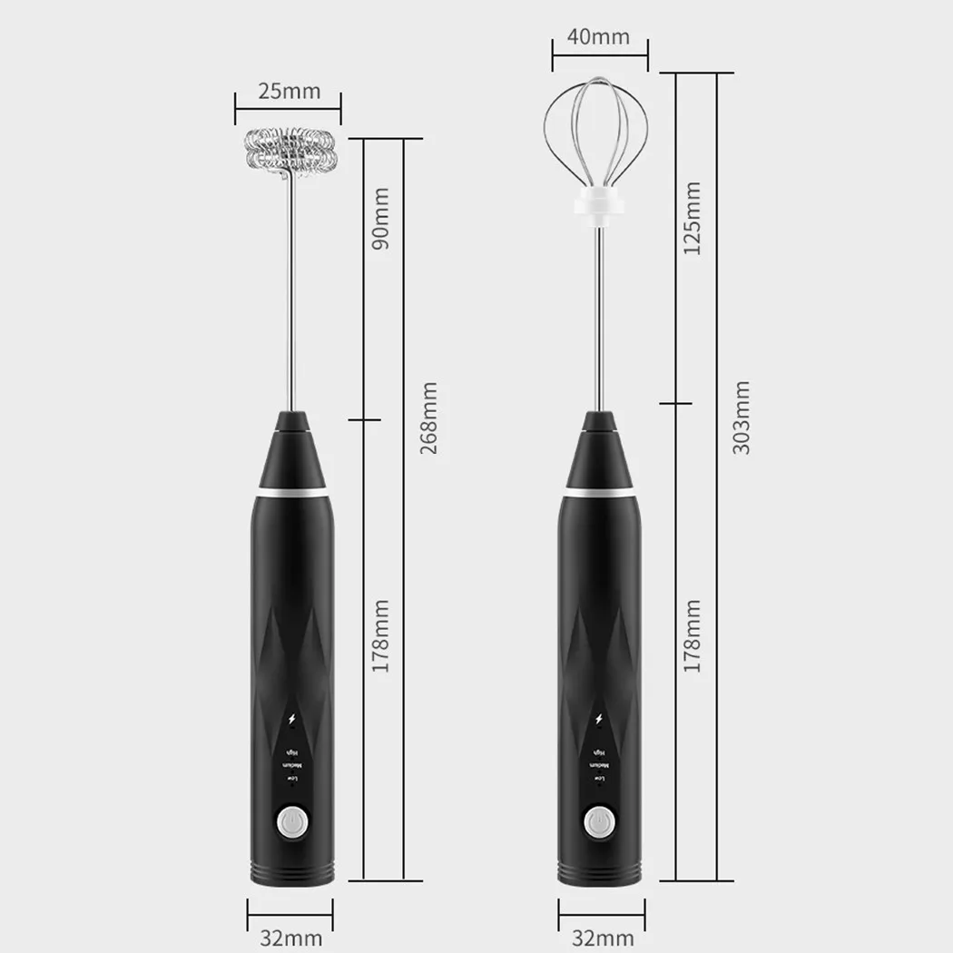 

Tool Egg Mixer USB 3 Speed Beater Double Egg Electric Frother Handheld
