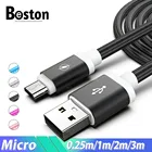 Micro USB кабель 1 м 2 м 3 м, Micro Usb кабель 1 2 м, зарядный провод Micro USB для Samsung Galaxy J5 J7 J6 Plus j8 J2 Core 2020