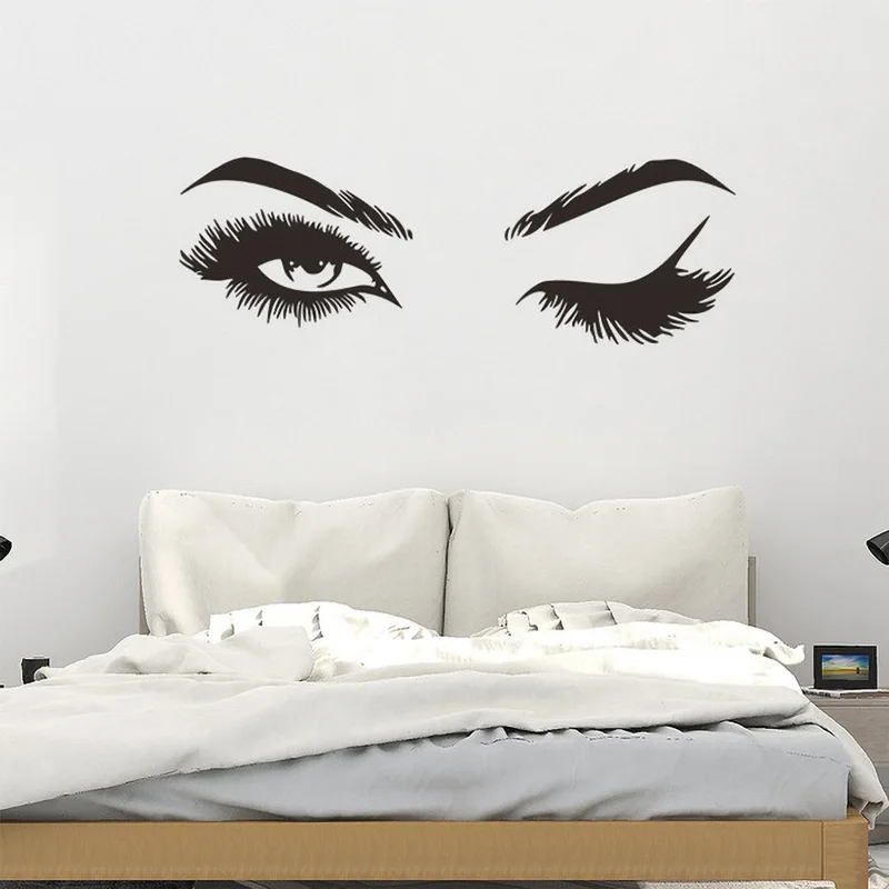 

Eye Wall and Eyebrow Eye Wall Stickers Fashion Wall Stickers for Girl Bedroom Eyebrow Shop Beauty Salon Decoration