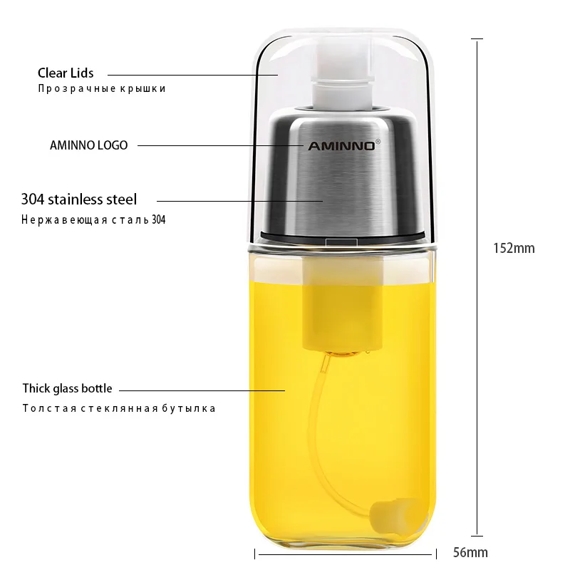 AMINNO распылитель масла и раздаточное устройство Пресс измерения бутылка для