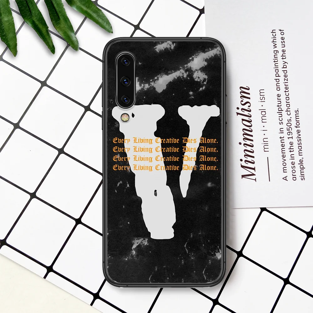 

American Trend Vlone Phone Case For Samsung Galaxy A 3 5 7 8 10 20 20E 21S 30 30S 40 50 51 70 71 black Shell Soft Hoesjes
