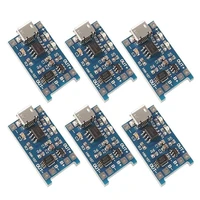 6pcslot tp4056 5v micro usb 1a 18650 tp4056 lithium battery charging board with protection charger module