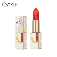 catkin dreamworld carving lipstick waterproof long lasting satin nourish moisturizing smooth soft 0 13 ounce chinese styl