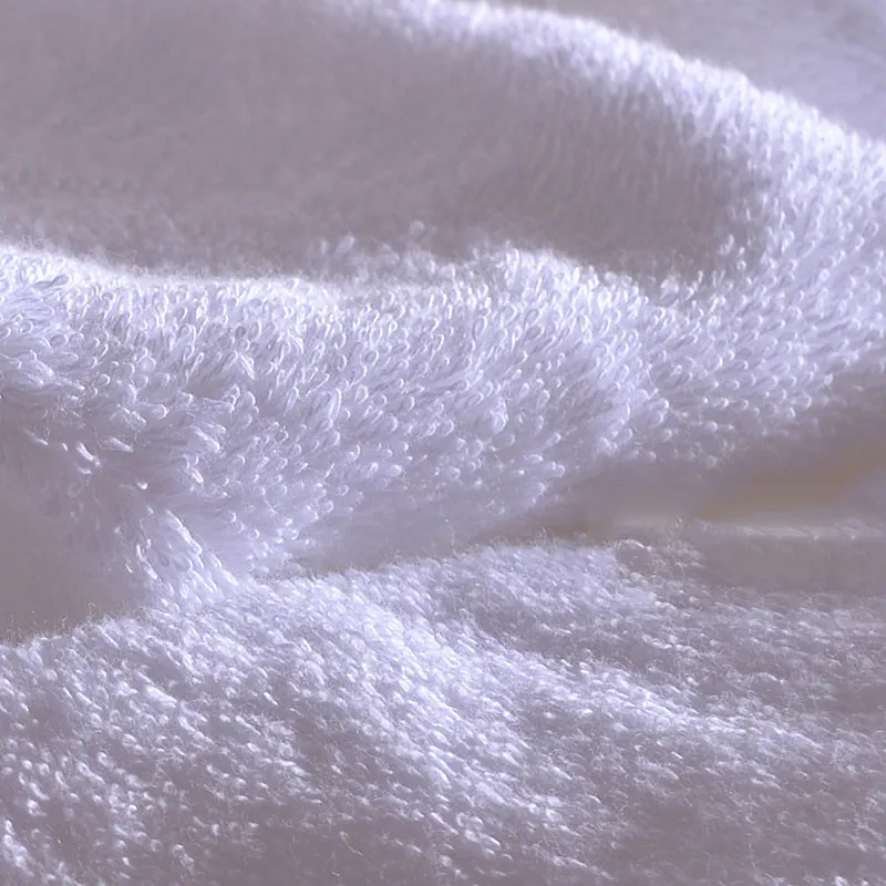 Белая гостиничная хлопчатобумажная ткань для ванной комнаты взрослых Toalla microfiber