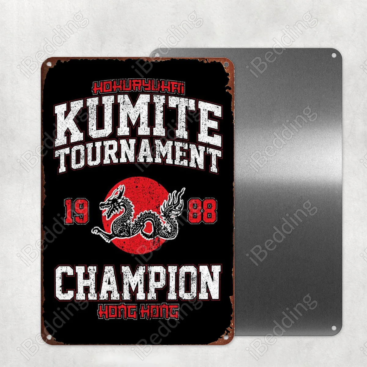 

1988 Kumite Champion 20x3 0 см винтажные металлические знаки на заказ номерные знаки Ретро табличка железная Живопись Домашний Декор