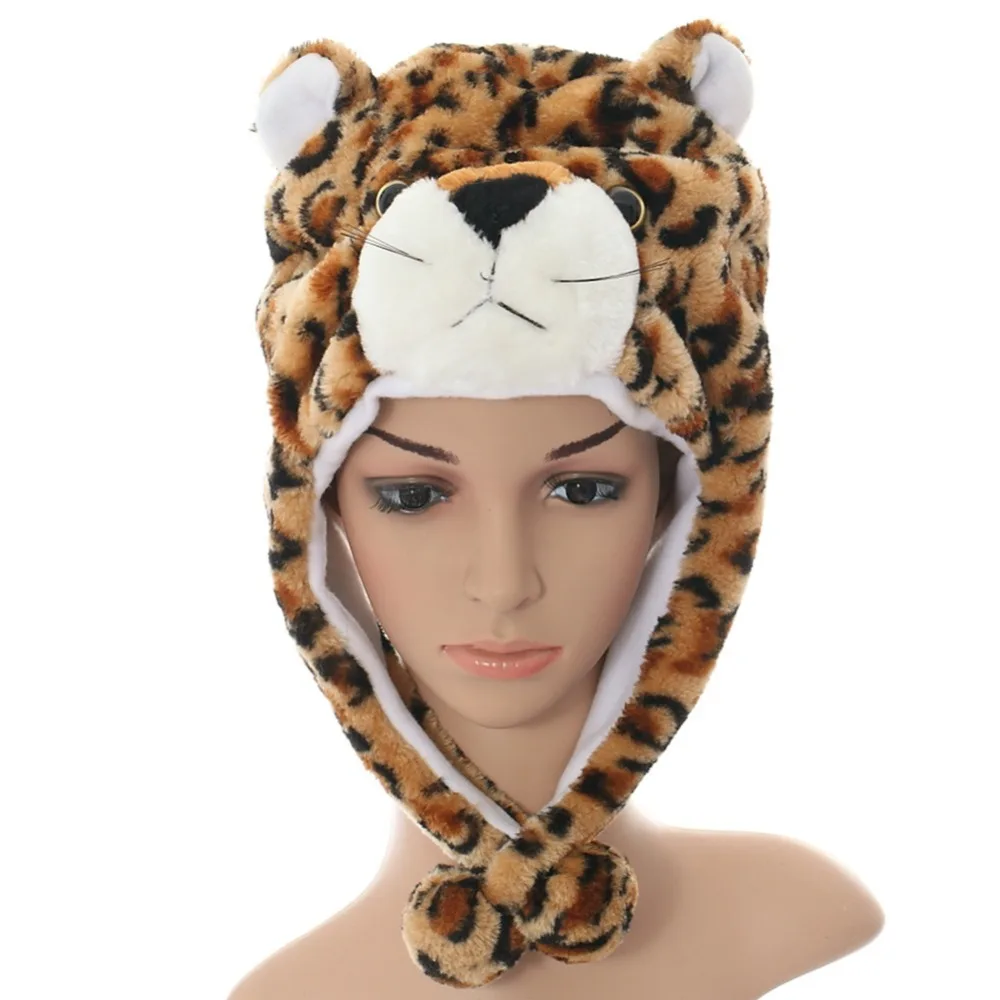 Детская шапка-бини с леопардовым принтом на Хэллоуин