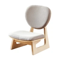 low sitting stool wood chair japanese style tatami furniture leisure kneeling chair meditation seat fabric upholstery cushion