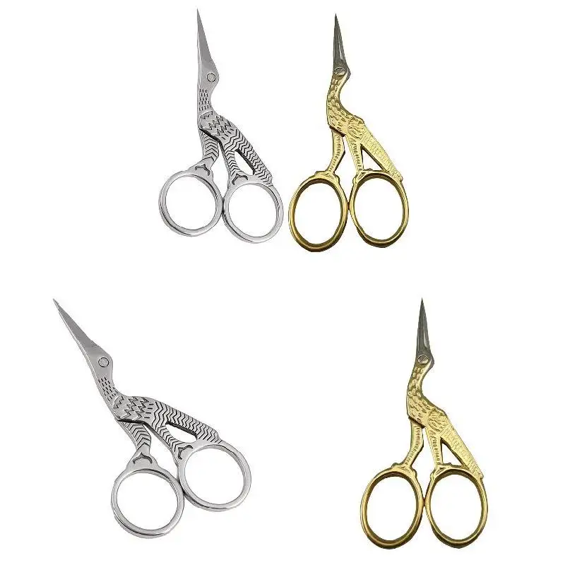 Новый Нержавеющая сталь ножницы Ретро форма журавля вышивка аист швейные