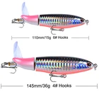 Оптовая продажа, рыболовная приманка-Поппер Для воблера, твердая приманка для плавания, хвостовой винт, плавания, окуня, искусственная 2021