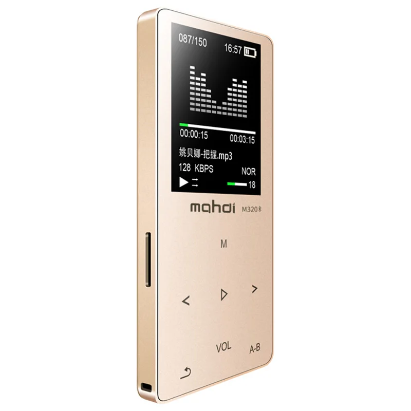 Металлический bluetooth mp3 плеер 8 Гб Встроенный динамик fm-радио электронная книга диктофон портативный аудио Спорт flac музыка видео плеер