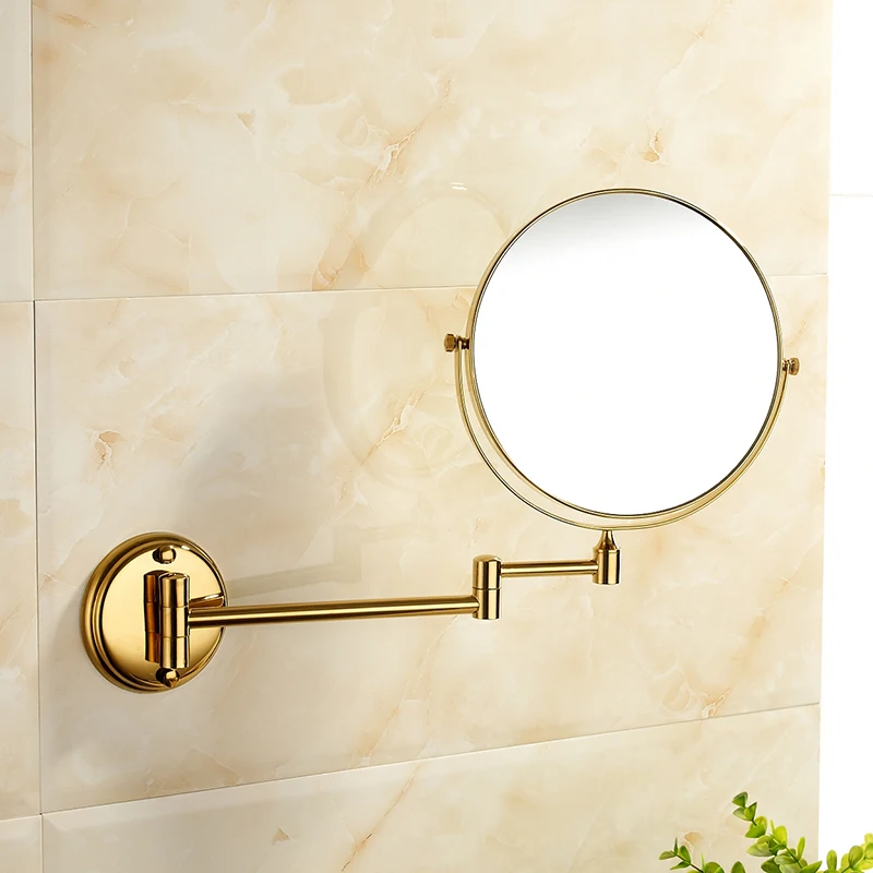 Зеркало для ванны 8 дюймов золотистое/черное/хромированное/304/винтажное розовое