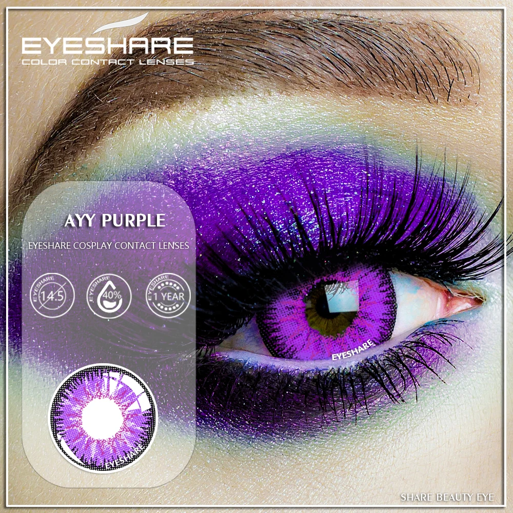 Цветные контактные линзы EYESHARE для косплея Хэллоуина макияжа Шаринган красоты