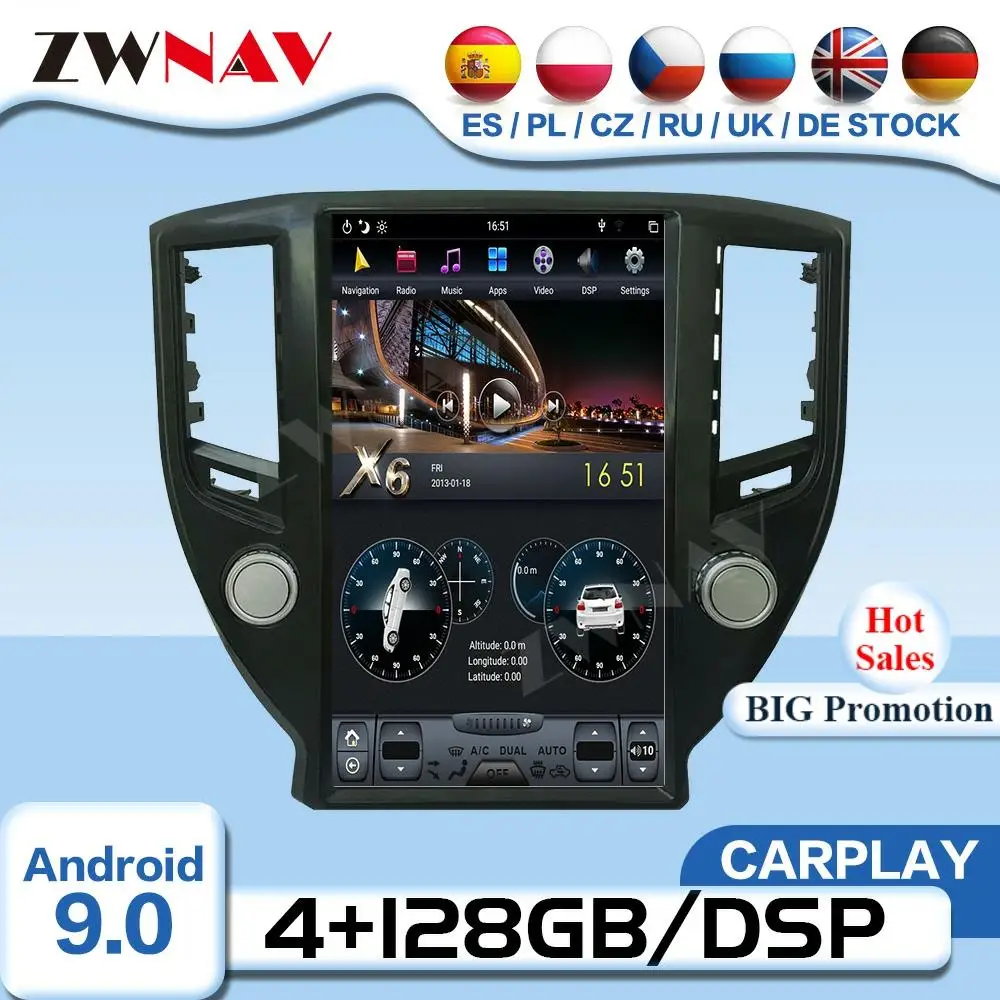 

Carplay Tesla Screen Android 9 мультимедийный видеоплеер для Toyota Crown 2014 Автомобильный GPS навигатор радио приемник аудио стерео головное устройство