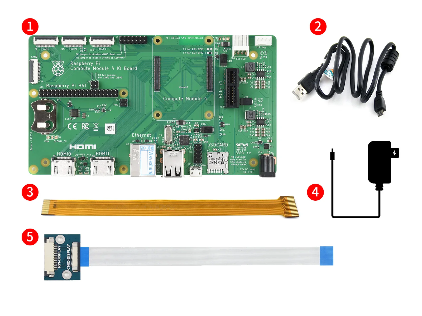 Raspberry Pi Compute Module 4 Development Kit, With Official IO Board, Basic Accessories, And Optional 7  Touchscreen