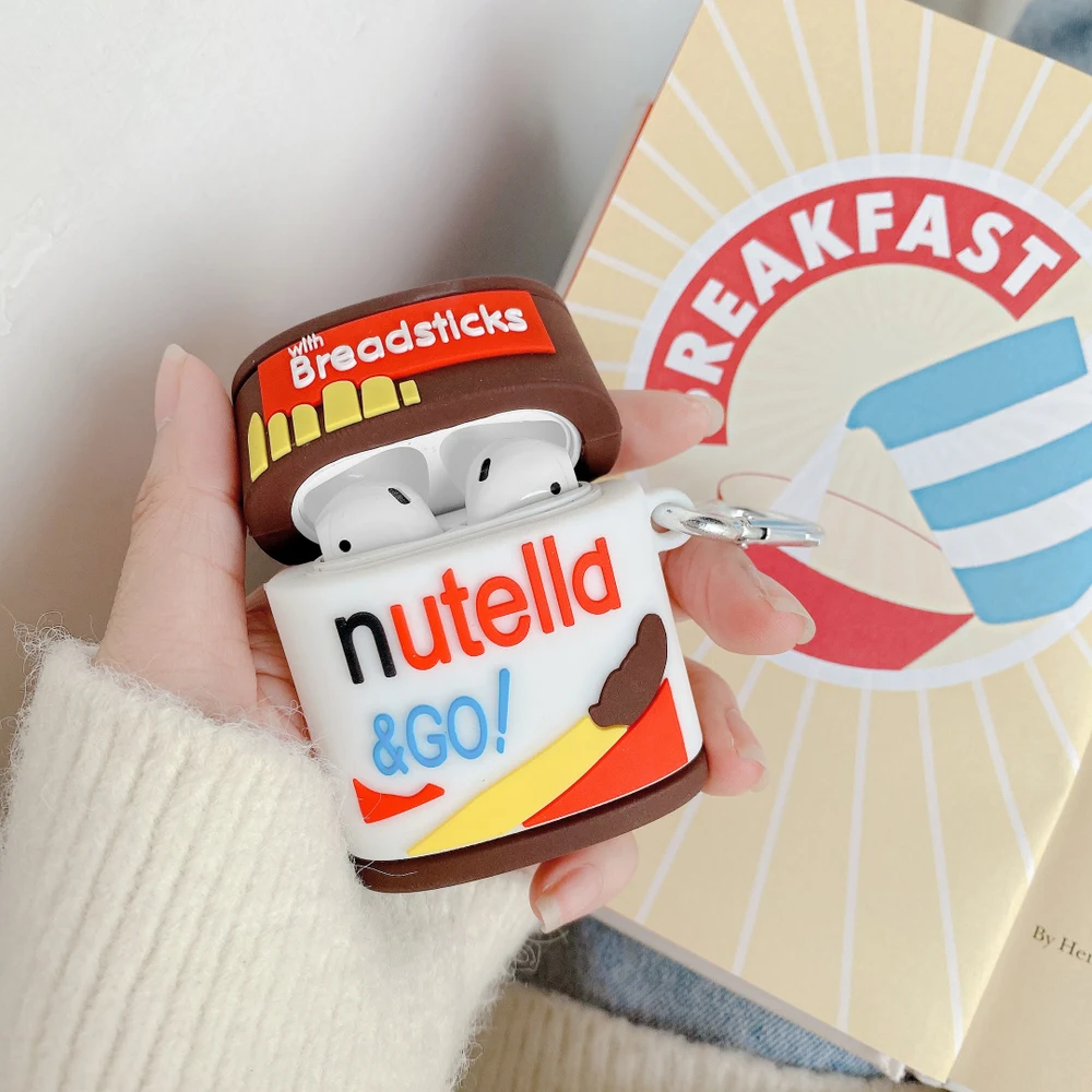 Чехол для наушников AirPods Pro силиконовый чехол с 3D шоколадным кремом и печеньем 1 2