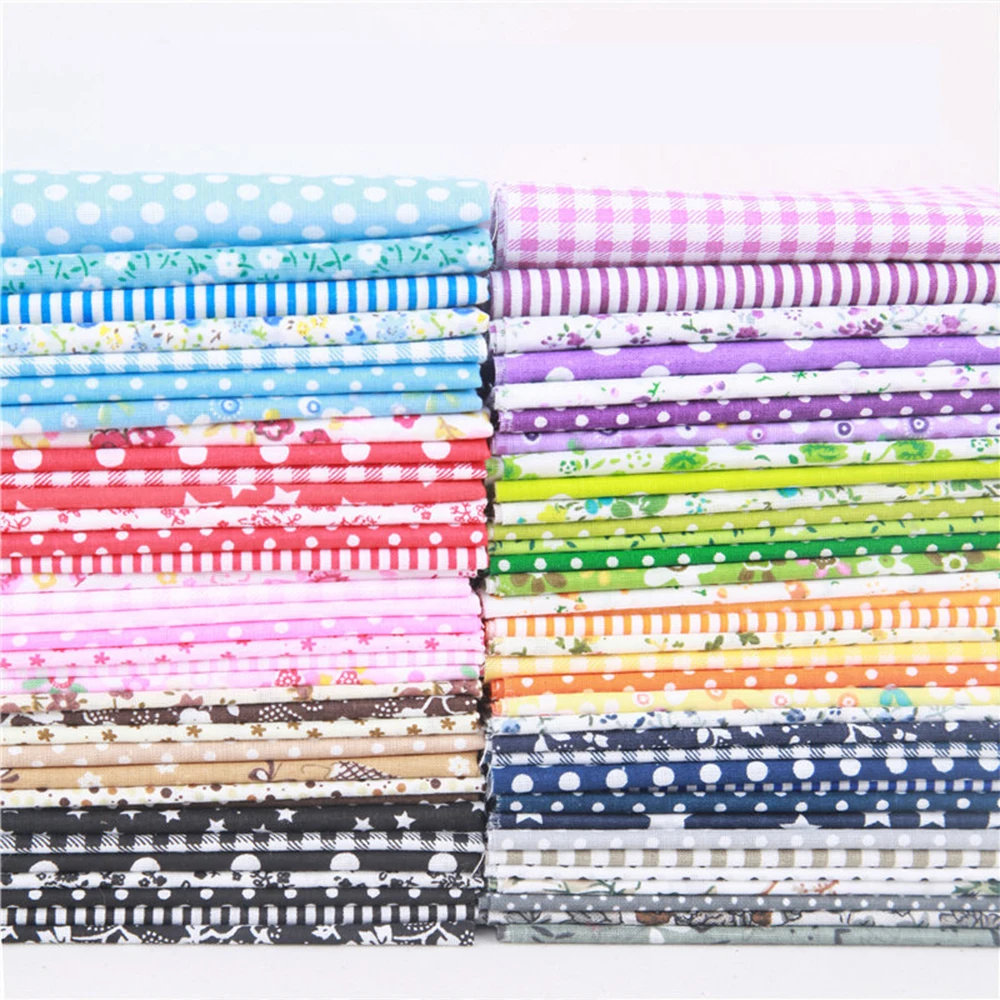 LAPHIL 7pcs 50x50cm Printed Cotton Fabric Patchwork Needlework DIY Handmade Floral Sewing Quilting Cloth Materials|Ткань| |