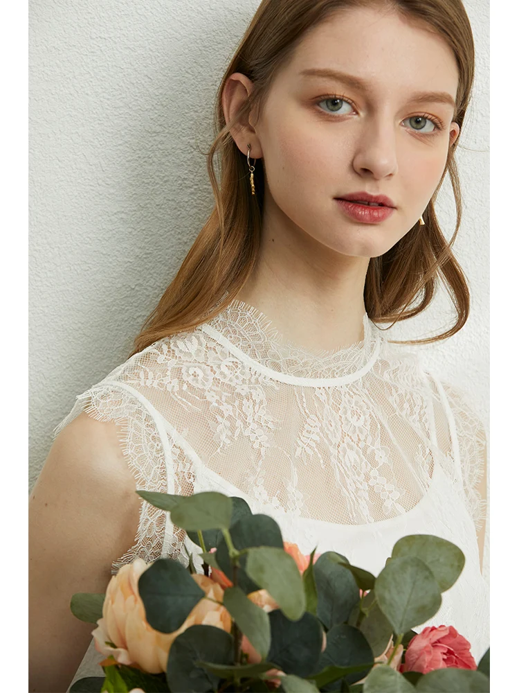 

Amii Minimalism Summer Women's Skirts Set Fashion Lace Camisole Tops Elastic Waist Skirt For Women Office Lady Skirt 12020171