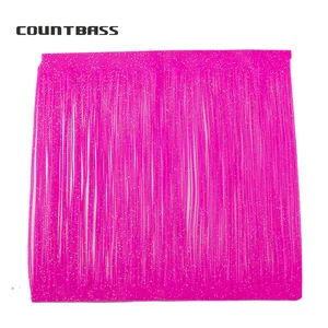 Рыболовная приманка, силиконовая юбка, материал силиконовой юбки для поделок, Спиннер сделай сам, резиновые приманки, зумбейт