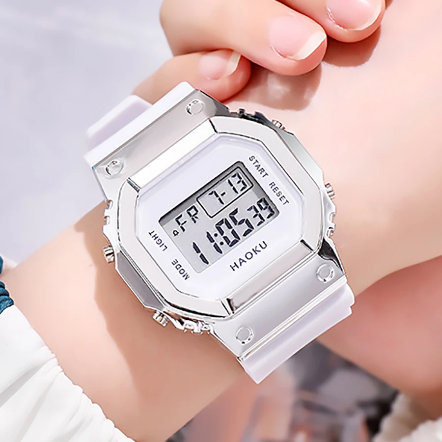 

LED Digital Watch Men Women Classic Square Dial Ladies G Wristwatch Shock Sports Alarm Waterproof Relogio Feminino Digital Clock
