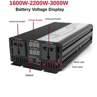 suswepure sine wave inverter dc12v24vtoac110v220v1600w 2000w 3000w voltage transformer power converter solar inverter60hz50hz