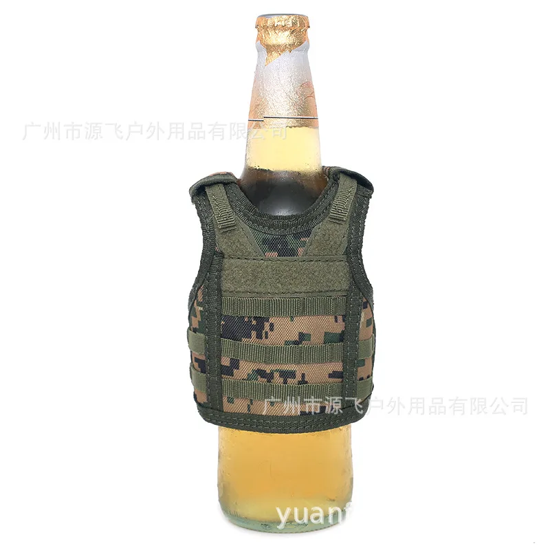 

Non-slip Beer Bottle Molle Vest Special Gifts for Friends on Holidays Canned Beer Mini Vest for Personalized Bar Decoration