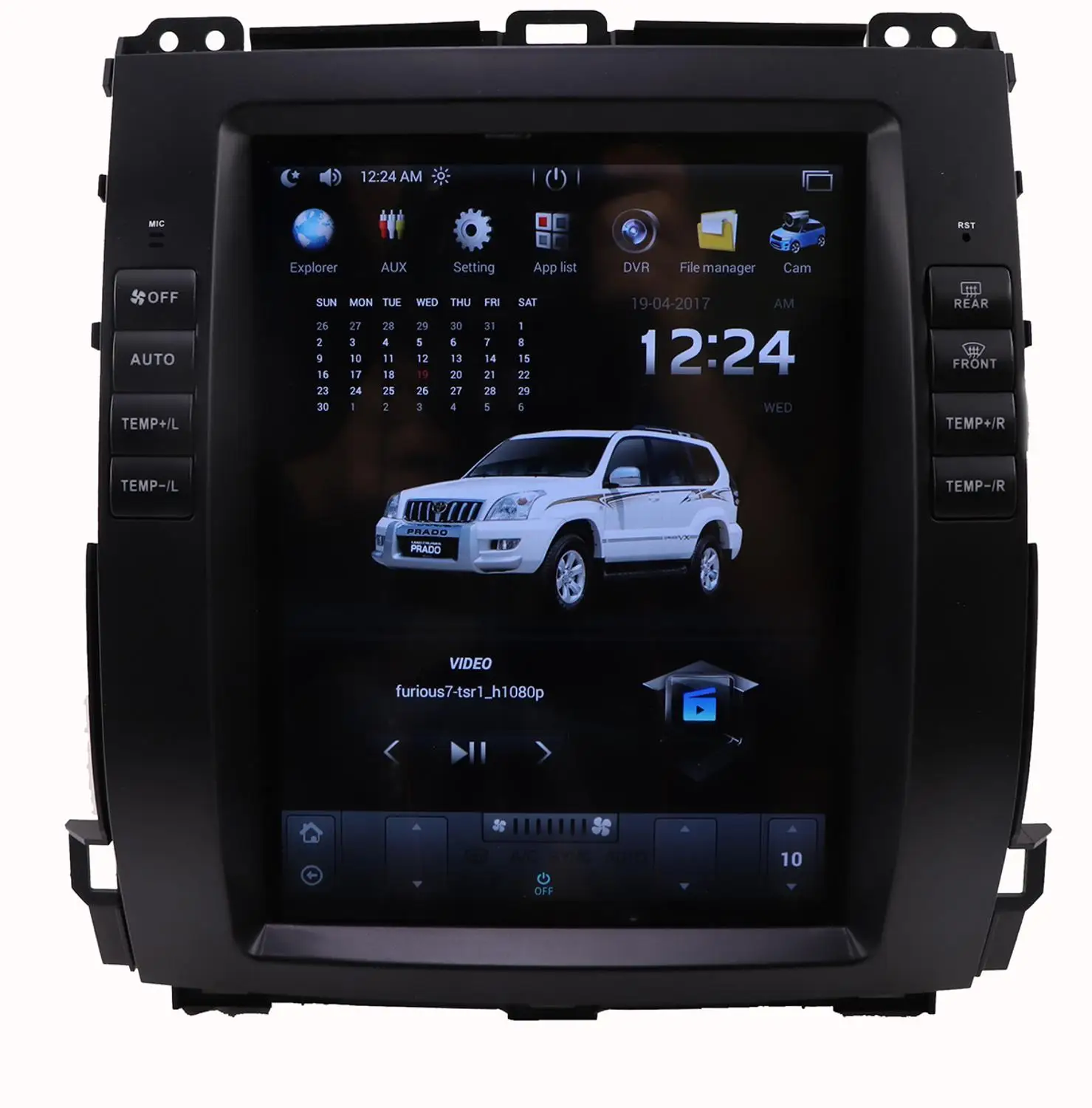 

Android 9.0 Car HeadUnit For Toyota Land Cruiser Prado 2009-2012 ForLexus GX470 Multimedia Tesla Setreo Player Supports AC