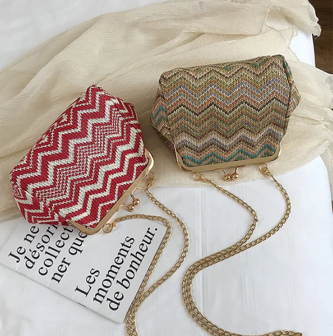 Новая женская Соломенная Сумка через плечо| |