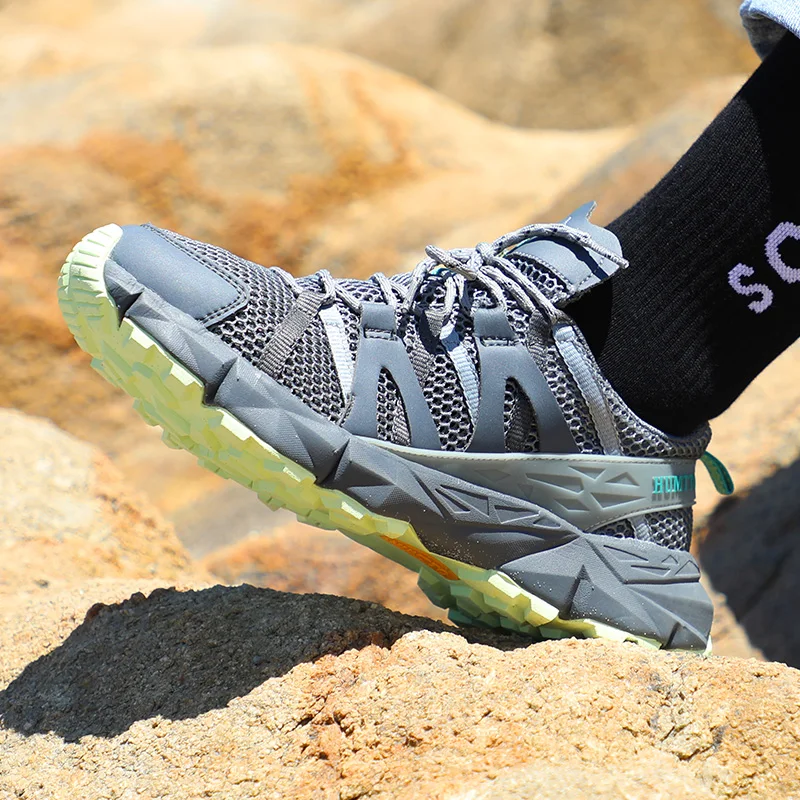 

HUMTTO Brand Summer Hiking Shoes Man Breathable Water Sneakers for Men Trekking Sandals Male Outdoor Climbing Walking Shoes Mens