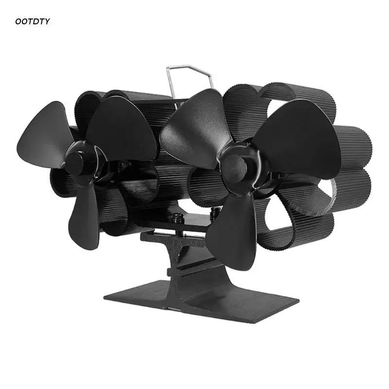 Бесшумный вентилятор с 6 лопастями для дровяной плиты небольшой идеальный