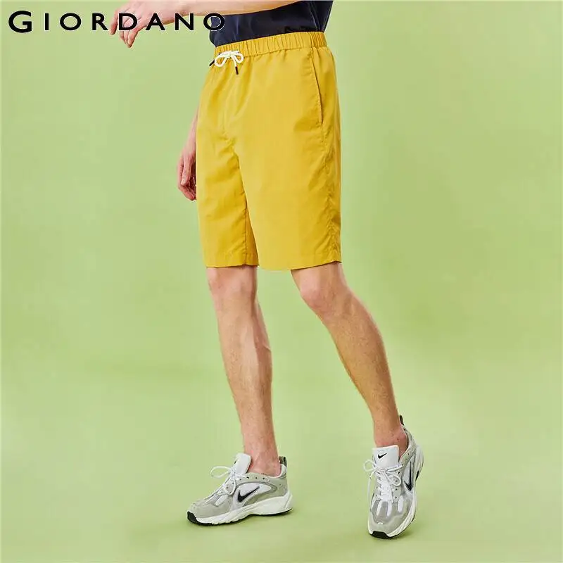 Мужские шорты с тонким эластичным поясом Giordano свободные Разноцветные