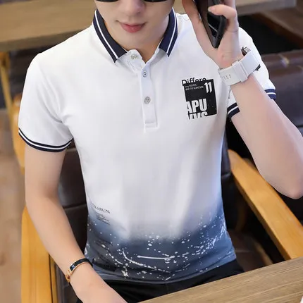 

Men's casual short-sleeved t-shirt wild clothes tide 4954