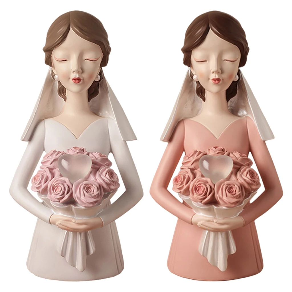 

Bride Statue Home Decor Table Sculpture Wedding Gifts Women Ornaments