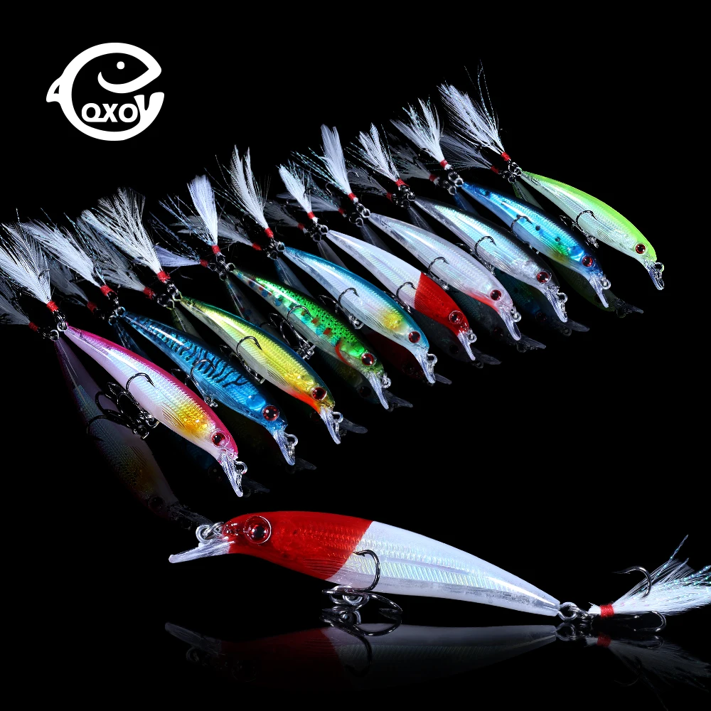 

QXO Hard Jigging Bait Minnow Crankbait Hard Bait Metal Jig Wobbler Sea Lures Fishing Popper Goods For Fishing Duck Squid Shrimp