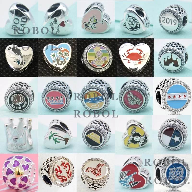 

2021 Новые Популярные 100% 925 стерлингового серебра Классический рисунок «сердечко»; С клиновидным круглым бусины женские ювелирные изделия, б...