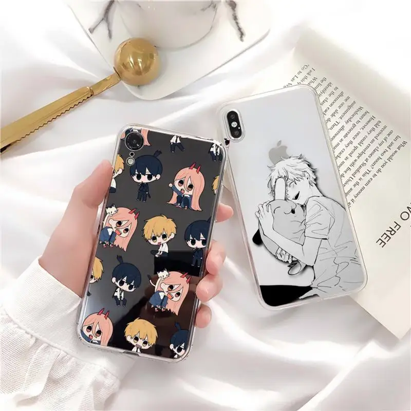 

Cartoon Anime Chainsaw Man Phone Case for iphone 13 11 12 pro XS MAX 8 7 6 6S Plus X 5S SE 2020 XR case