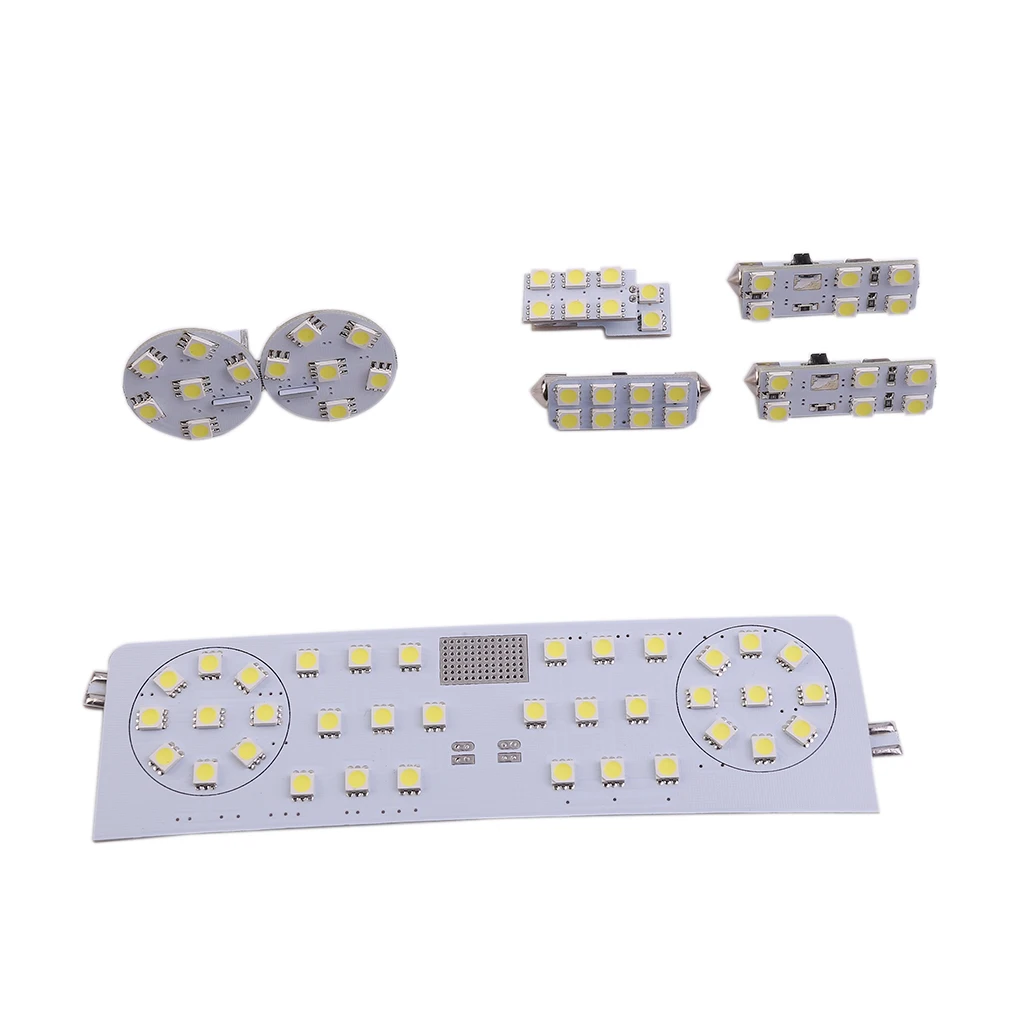

Стильные Автомобильные светодиодные лампы 7 шт./лот для внутреннего освещения, лампы для чтения, декоративные аксессуары для Volkswagen, Golf