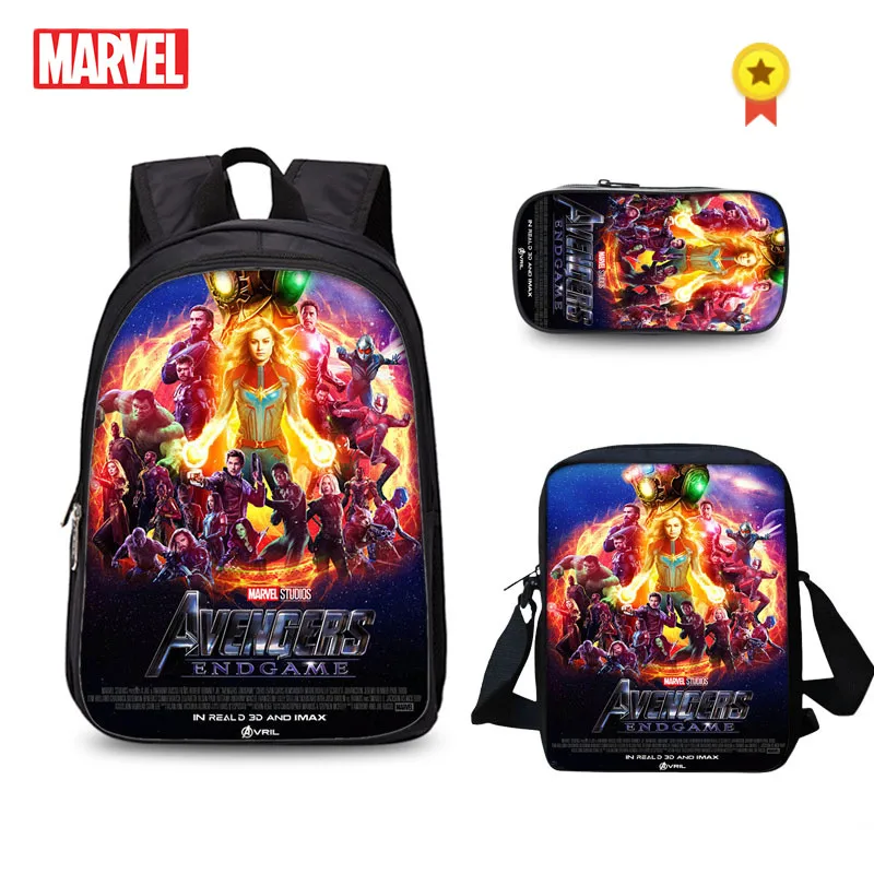 Набор из трех предметов: рюкзак с принтом мстители | Багаж и сумки