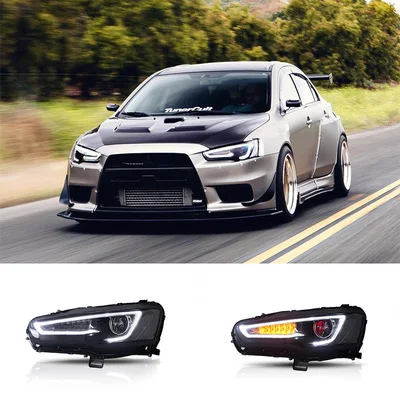 

Mitsubishi Wingshen modified LED headlight auto parts Demon eyes blackened headlight DIY auto parts