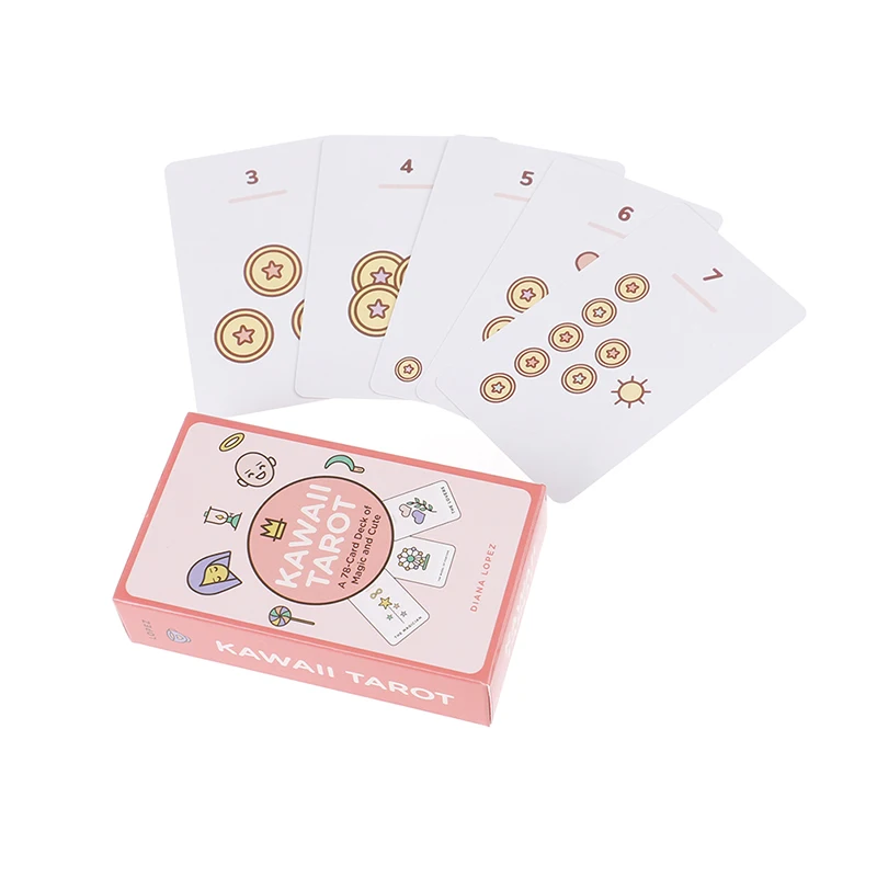

Family Party Table Card Games Kawaii Tarot Card Set: 78 card Deck of Magic and Cute, Cards by Lopez